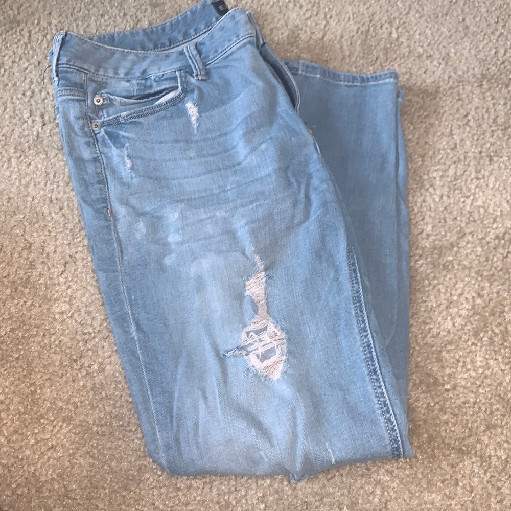 Light wash jeans
